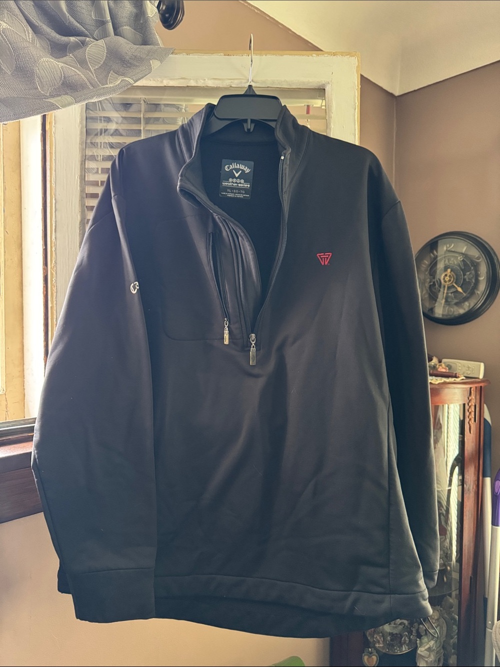 Callaway weather series Men’s Black Half-Zip Golf Pullover Sweater